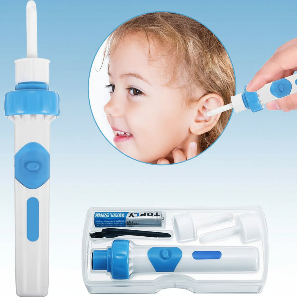 Nettoyeur d'oreilles à aspiration électrique, embout en silicone, outil doux pour éliminer le cérumen