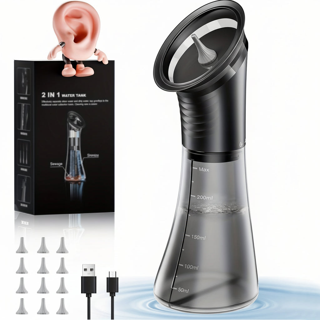 Extracteur électrique de cérumen, nettoyeur rechargeable par USB et système d'eau