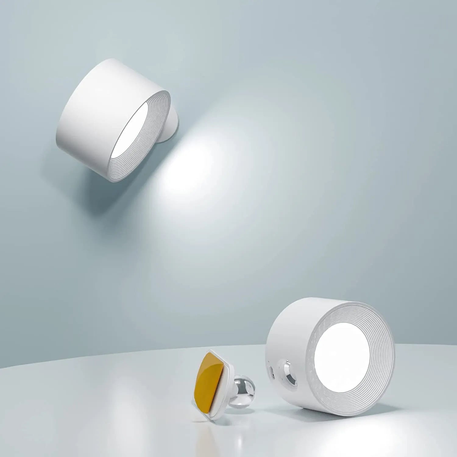 Lampe LED Dimbaar Dimbaar 360° Roteerbaar Touch Afstandsbediening Wit Zwart Hout | Sansotis