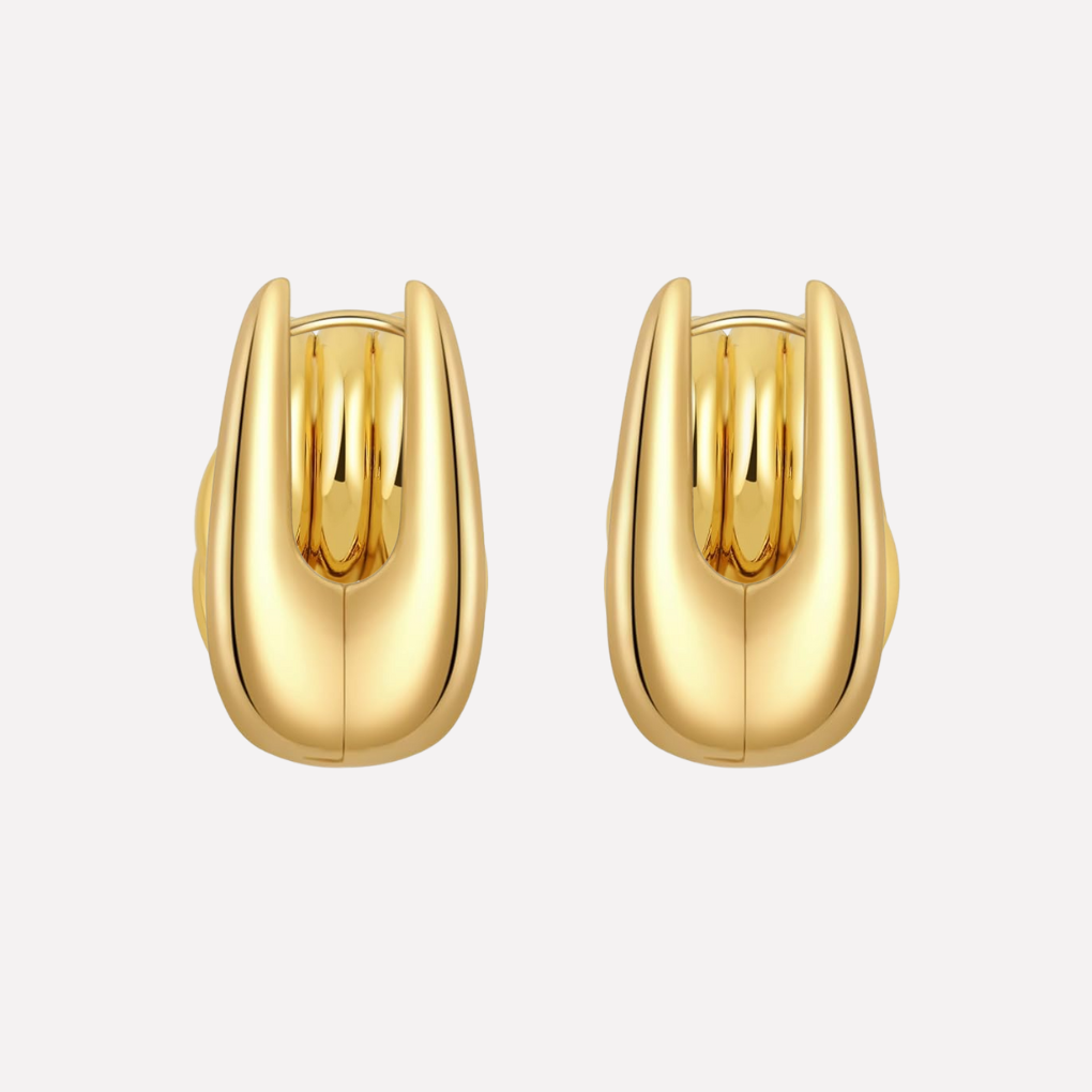 Boucles d'oreilles pendantes en nœud doré