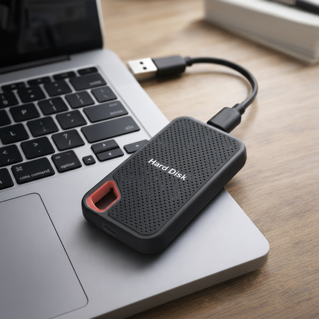 Disque dur externe compact et durable pour transferts rapides