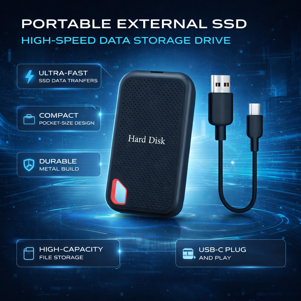 Compatibilité large avec connexion USB C
