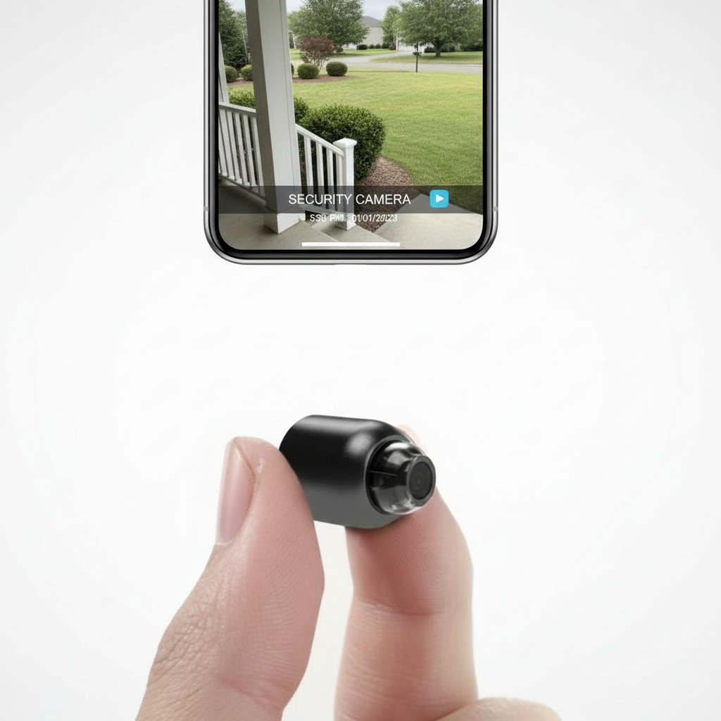 Caméra IP Wi-Fi ultra-compacte | Full HD 1080p | Objectif grand-angle de 120° | Vision nocturne infrarouge et capteur de mouvement | Audio bidirectionnel | Accès à distance partout dans le monde