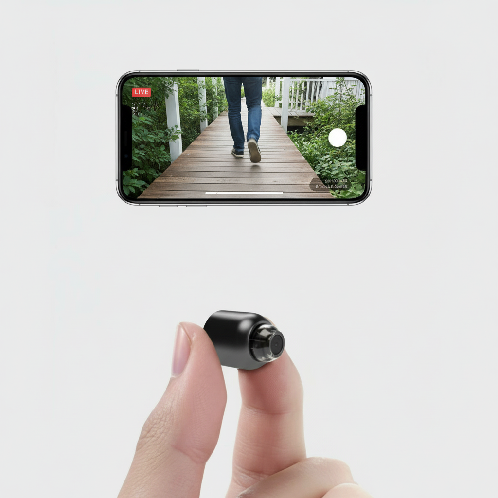Caméra IP Wi-Fi ultra-compacte | Full HD 1080p | Objectif grand-angle de 120° | Vision nocturne infrarouge et capteur de mouvement | Audio bidirectionnel | Accès à distance partout dans le monde