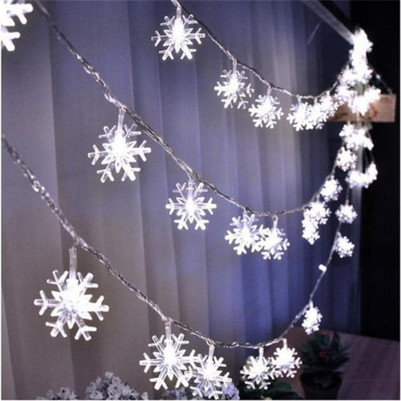 Guirlande Lumineuse LED Guirlande Lumineuse Intérieur Extérieur Blanc Chaud Étoile Fleur Boule Chambre | Sansotis