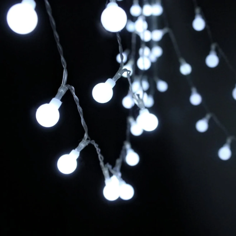 Guirlande Lumineuse LED Guirlande Lumineuse Intérieur Extérieur Blanc Chaud Étoile Fleur Boule Chambre | Sansotis