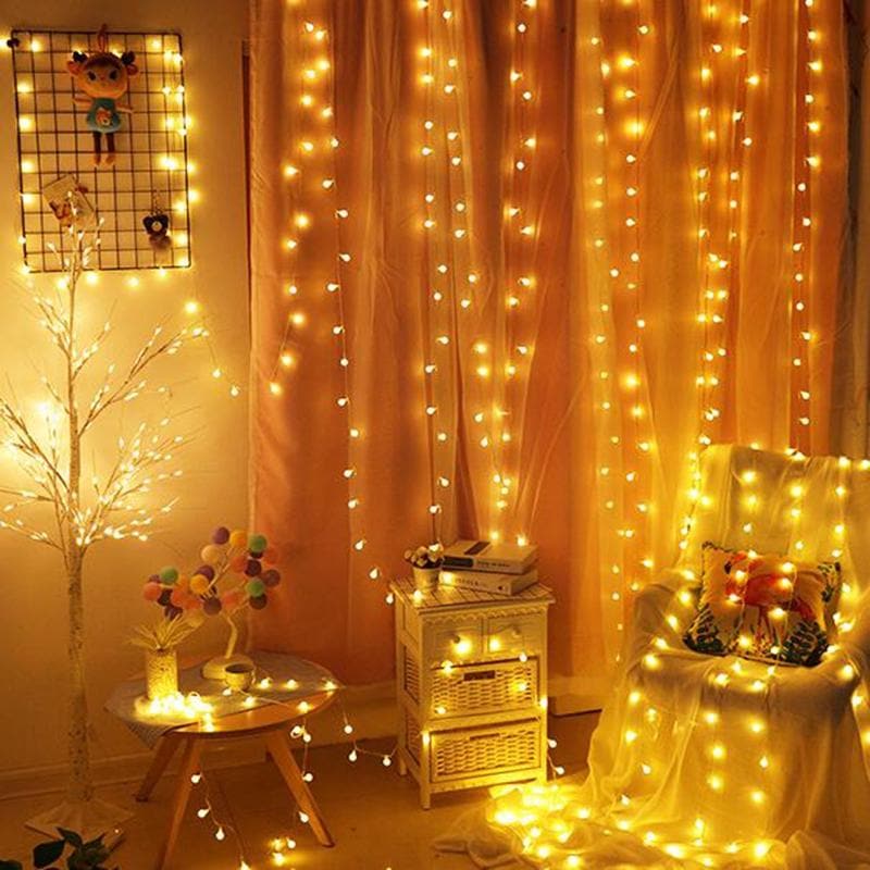 Guirlande Lumineuse LED Guirlande Lumineuse Intérieur Extérieur Blanc Chaud Étoile Fleur Boule Chambre | Sansotis