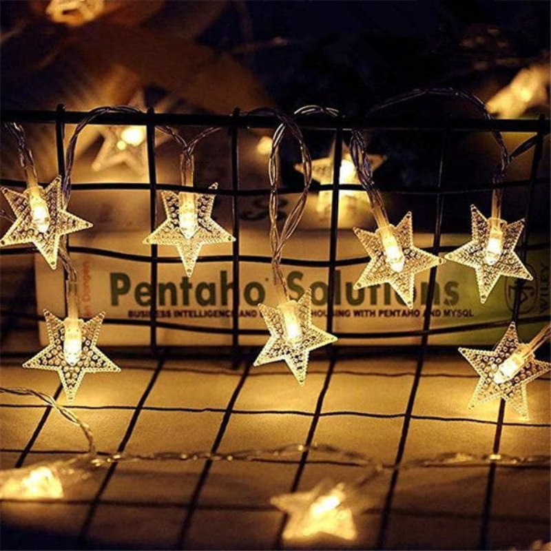 Guirlande Lumineuse LED Guirlande Lumineuse Intérieur Extérieur Blanc Chaud Étoile Fleur Boule Chambre | Sansotis