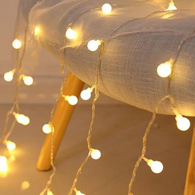 Guirlande Lumineuse LED Guirlande Lumineuse Intérieur Extérieur Blanc Chaud Étoile Fleur Boule Chambre | Sansotis