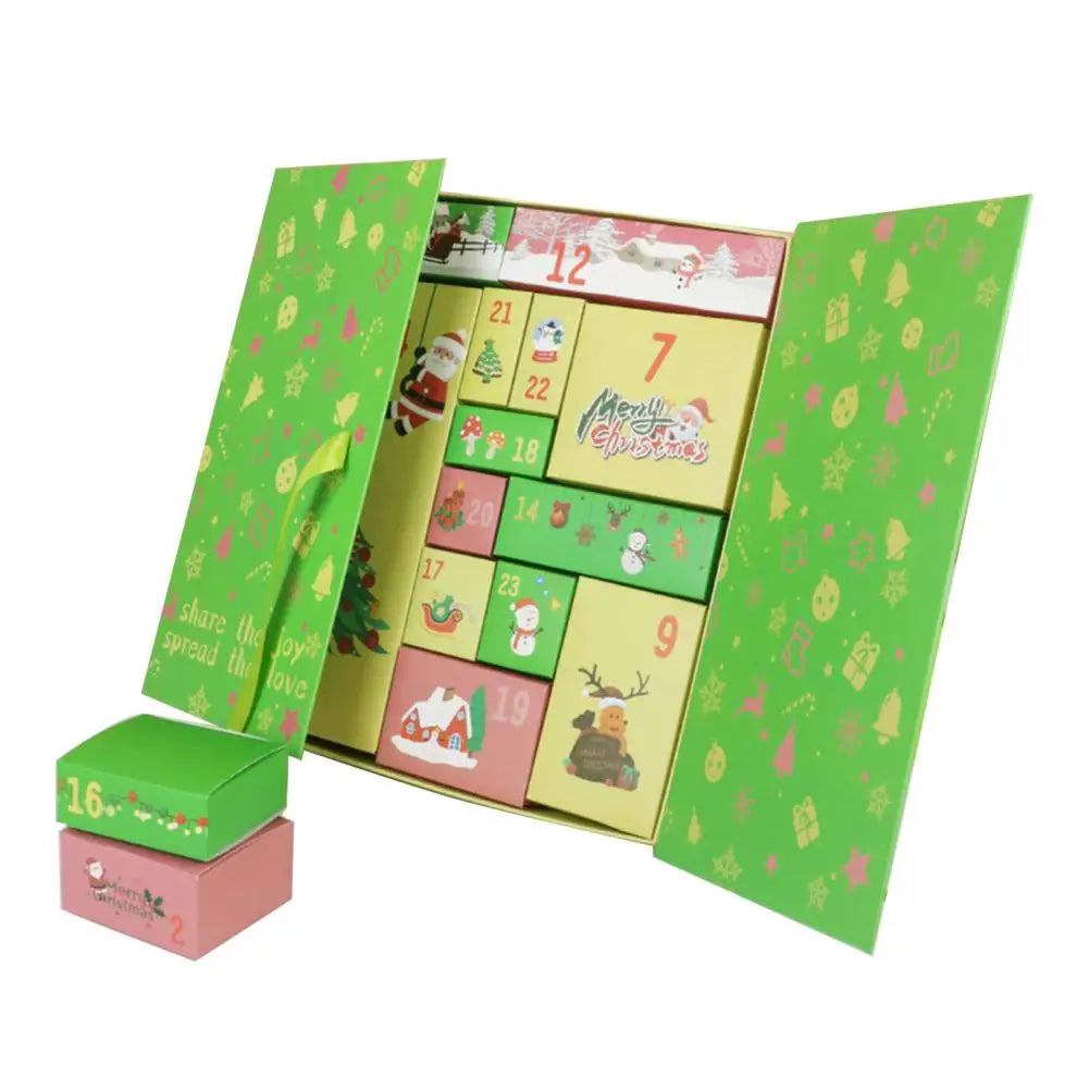 Calendrier de l’Avent DIY | Ensemble de compte à rebours de Noël de 24 boîtes