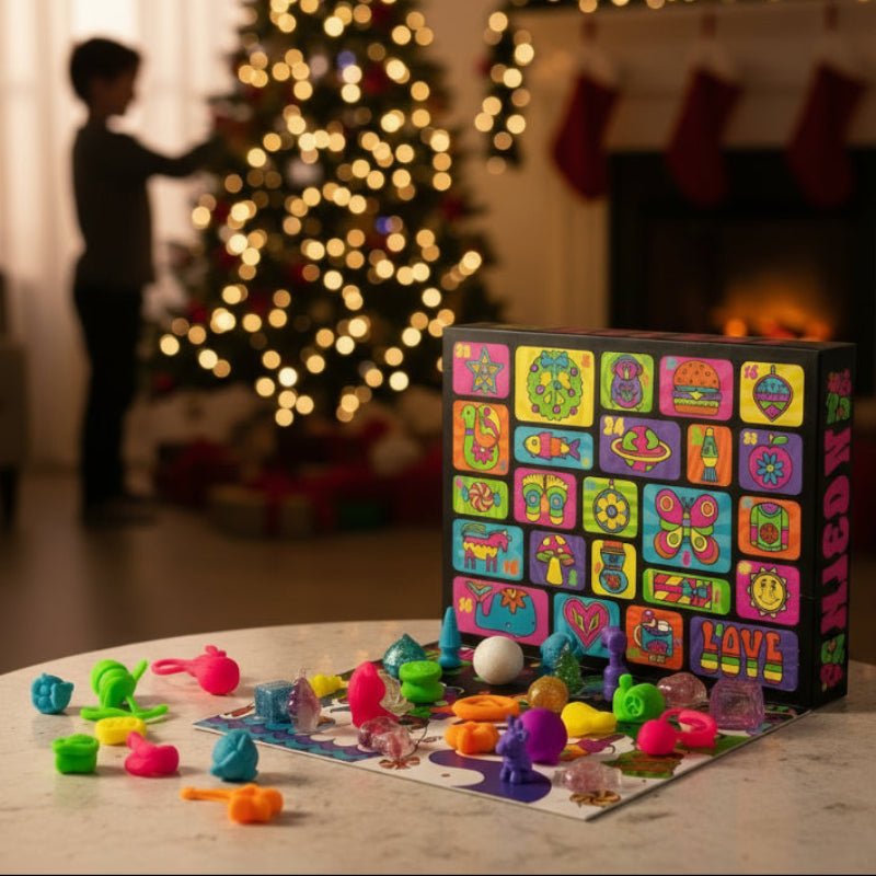Calendrier de l’Avent Fidget | 24 jouets spongieux compte à rebours de Noël