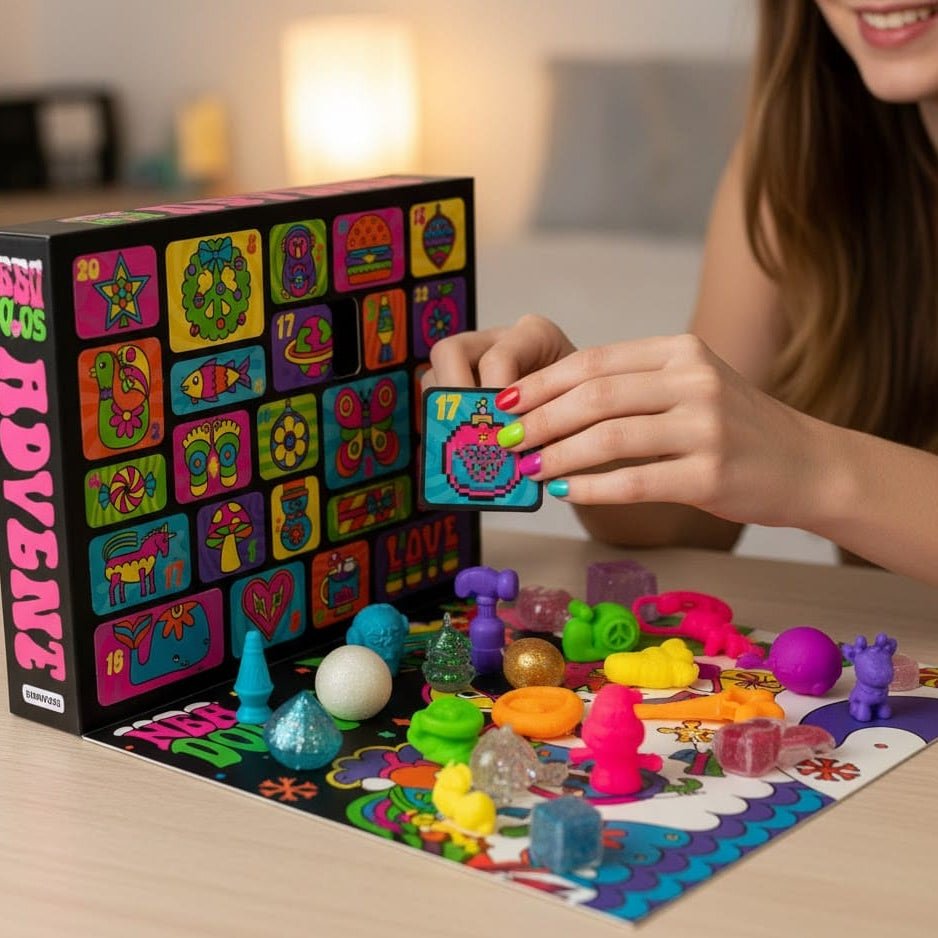Calendrier de l’Avent Fidget | 24 jouets spongieux compte à rebours de Noël