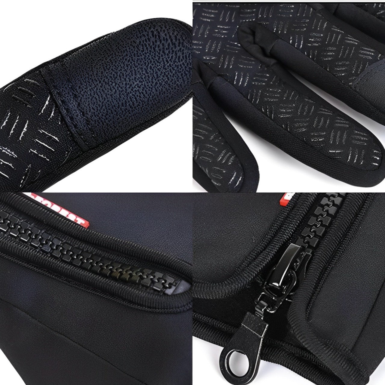 Gants de cyclisme chauds avec 3 supports d'écran tactiles chauds, imperméables, gants de vélo d'hiver unisexes | Sansotis