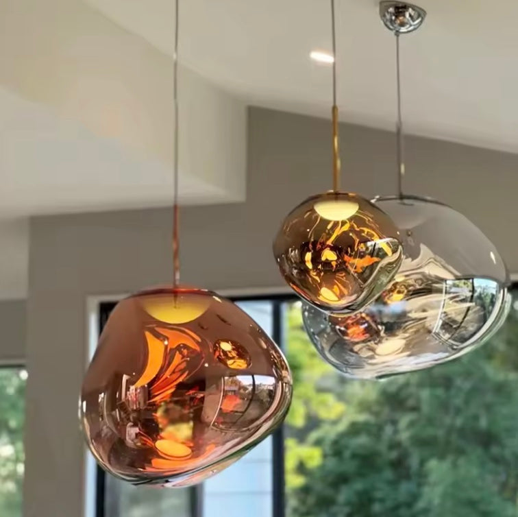 NordicGlow – Lampe à suspension élégante en verre | Plafonnier Scandinave Moderne