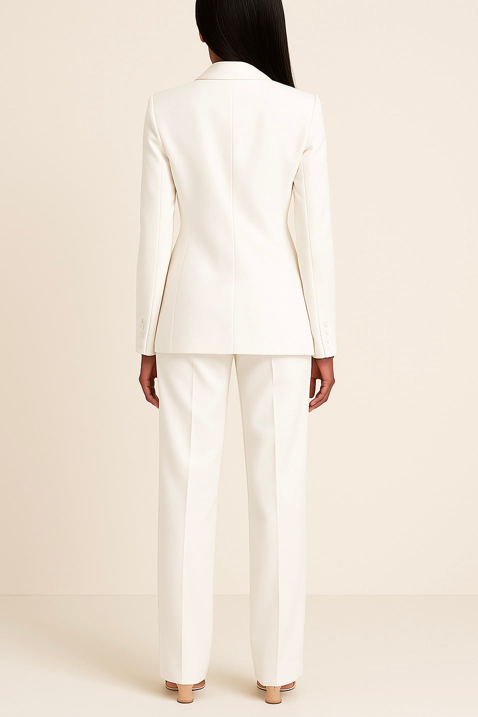 Ensemble de costume formel pour femmes avec blazer long – élégant et professionnel