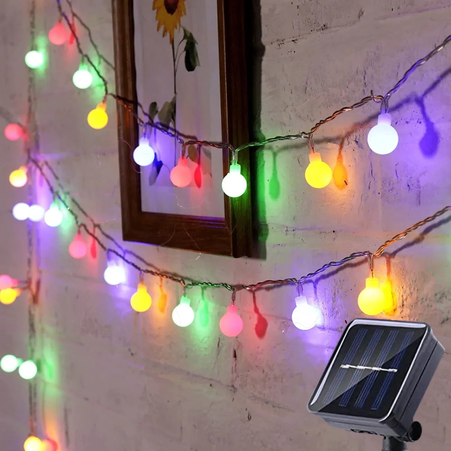 Guirlandes lumineuses à énergie solaire pour une utilisation en extérieur