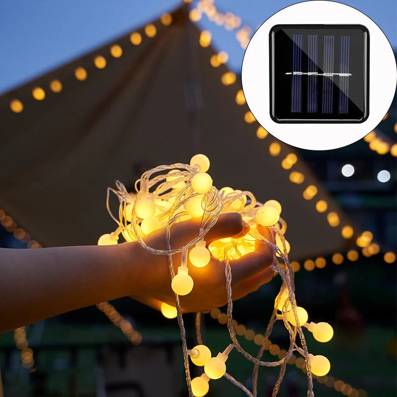 Guirlandes lumineuses à énergie solaire pour une utilisation en extérieur