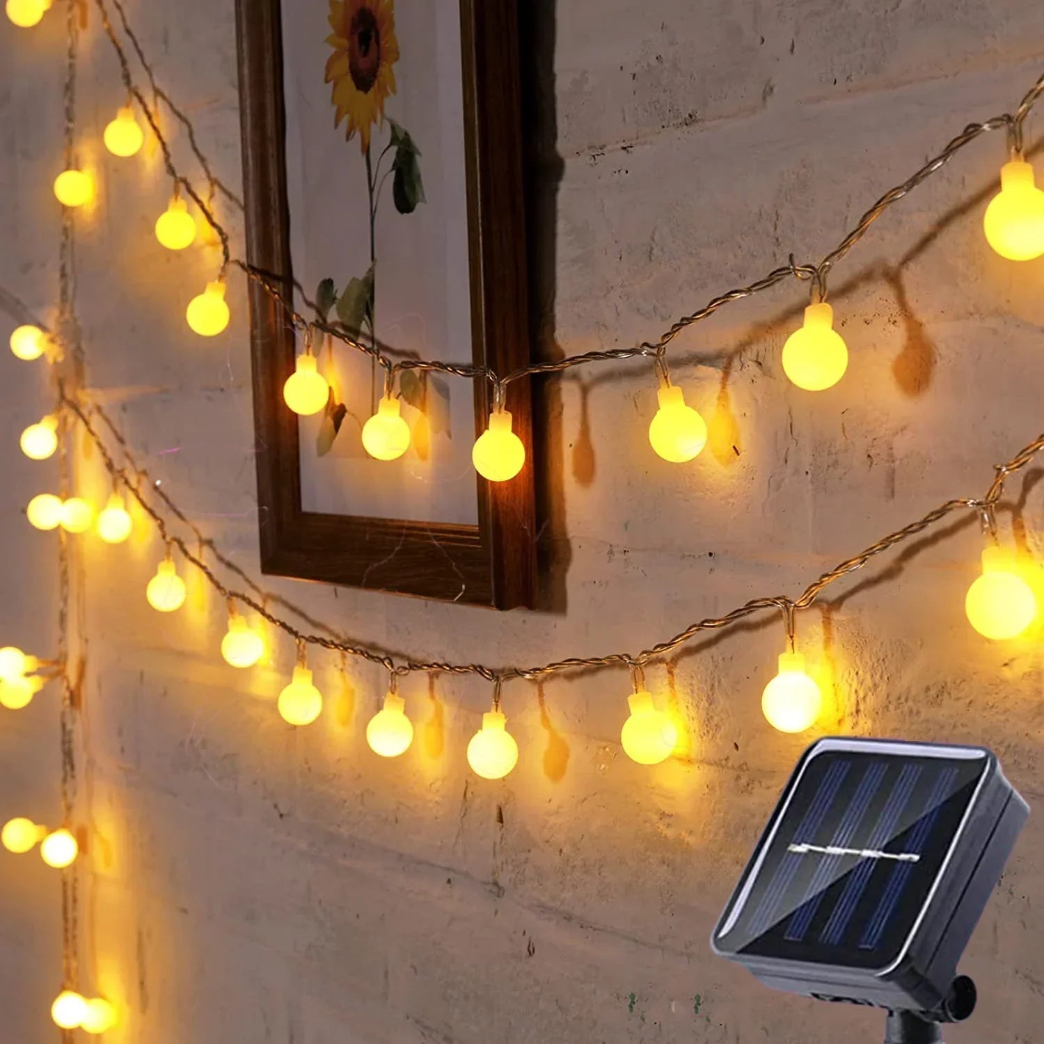 Guirlandes lumineuses à énergie solaire pour une utilisation en extérieur