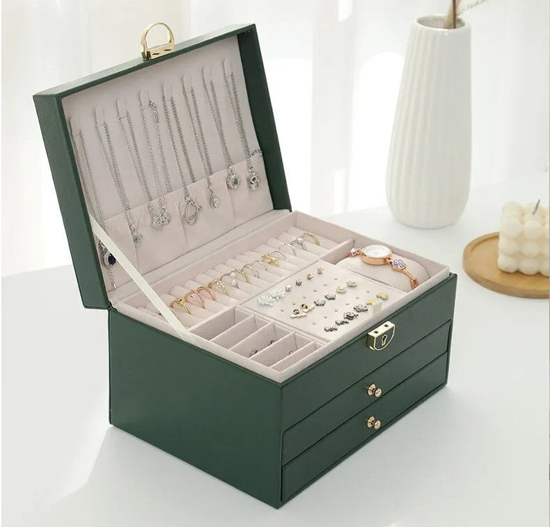 Glimoré - Boîte de rangement à bijoux multicouche