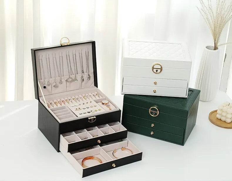 Glimoré - Boîte de rangement à bijoux multicouche