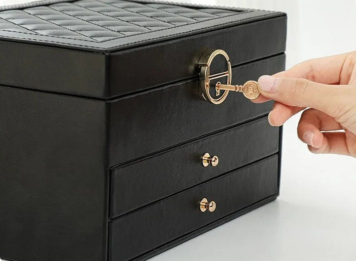 Glimoré - Boîte de rangement à bijoux multicouche