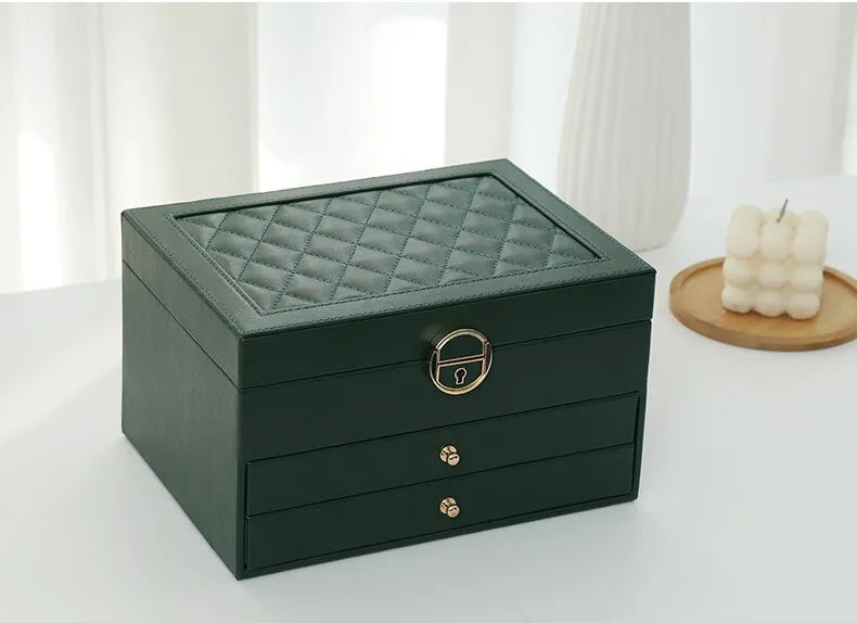 Glimoré - Boîte de rangement à bijoux multicouche