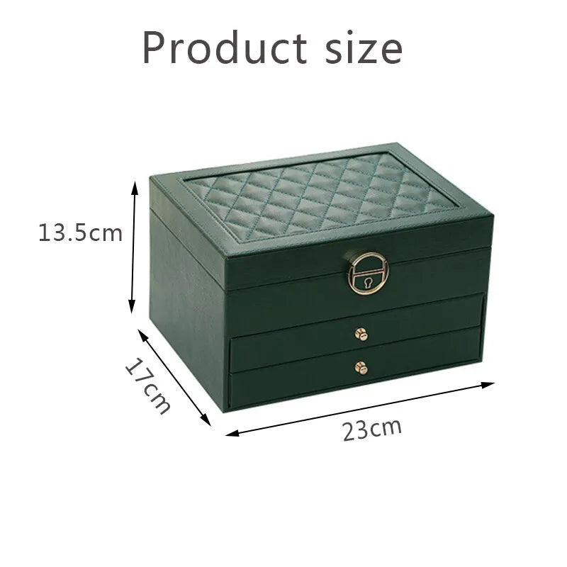 Glimoré - Boîte de rangement à bijoux multicouche