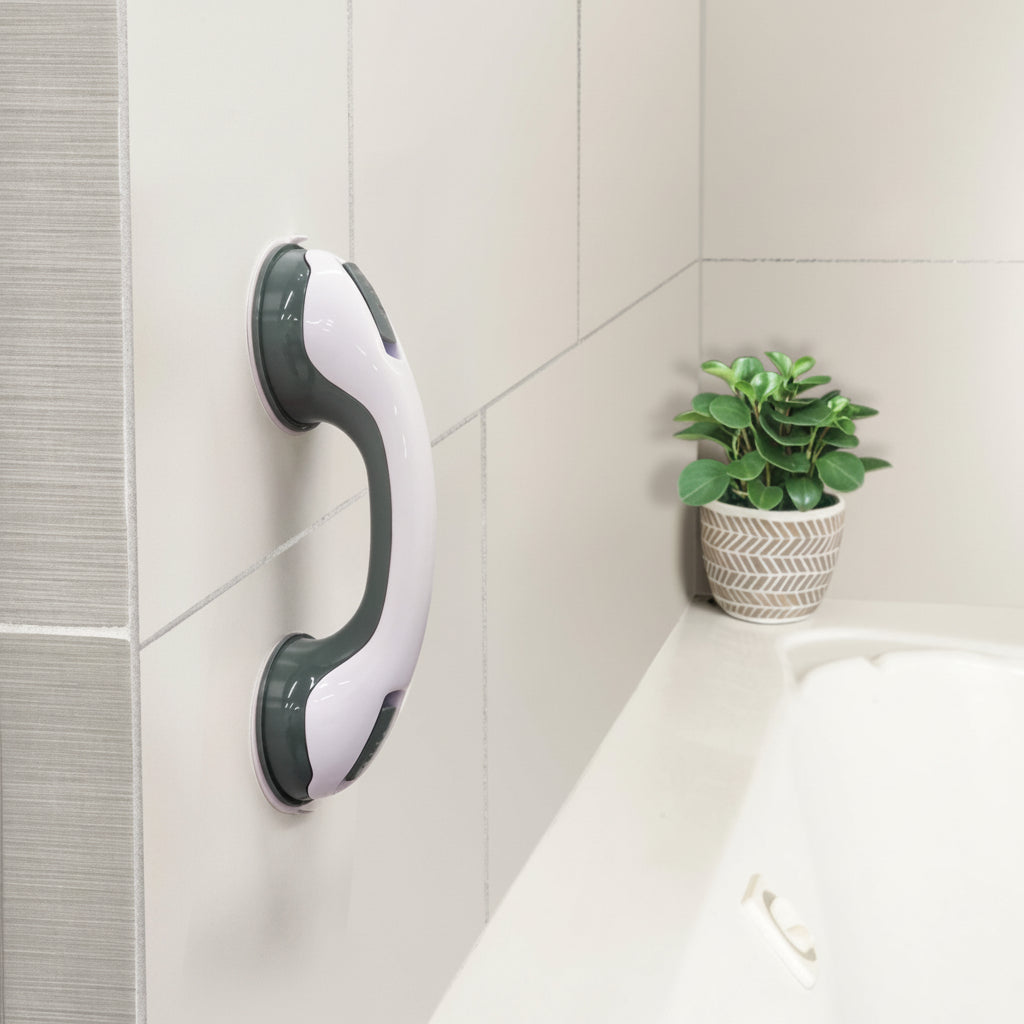 Barre d'appui avec ventouse pour la sécurité dans la salle de bains
