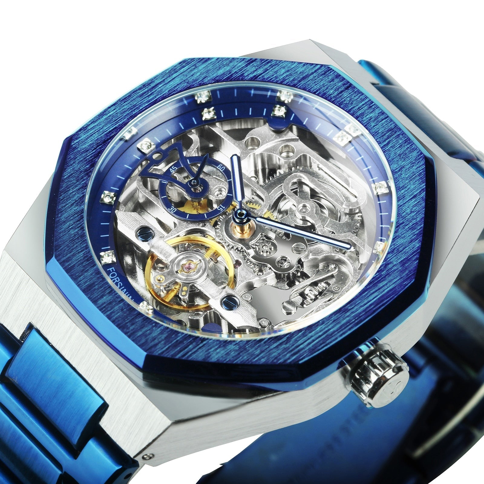 Montre mécanique Royale Skeleton pour hommes