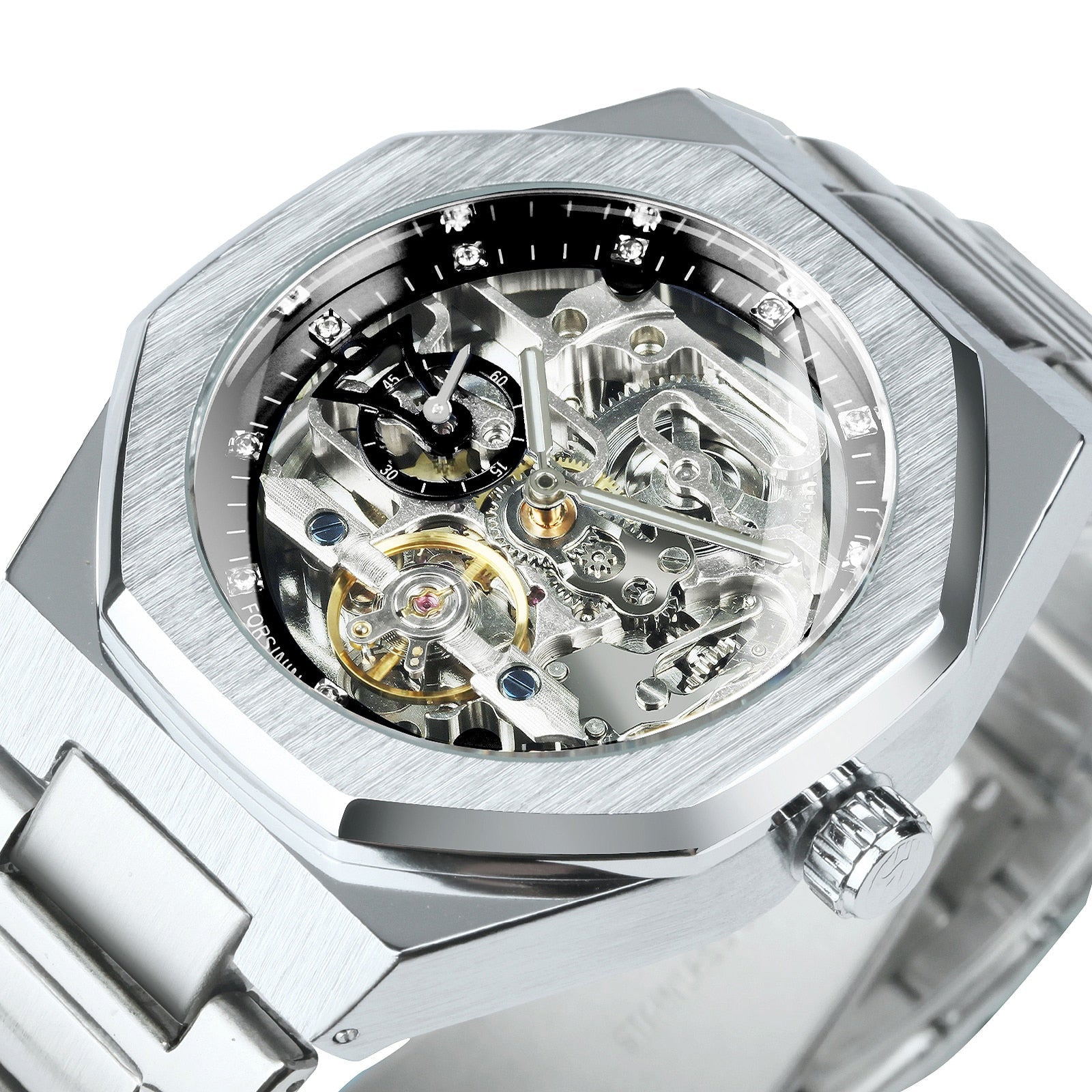 Montre mécanique Royale Skeleton pour hommes