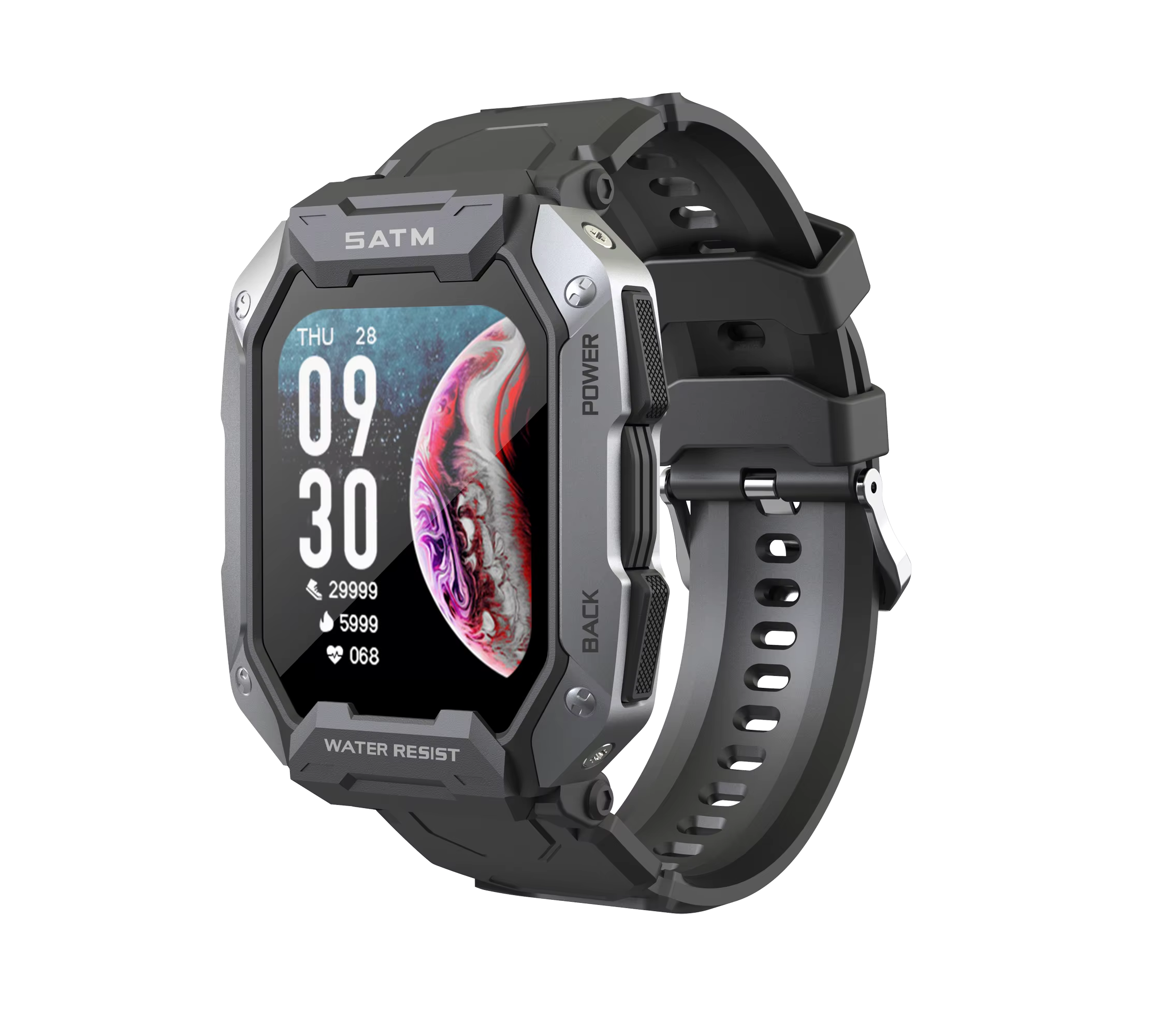 Montre Connectée Tactique Militaire – Ultra Résistante & Autonomie Longue Durée