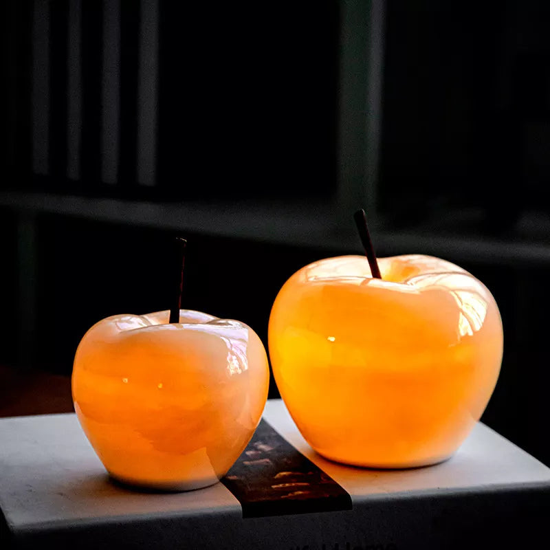 Lampe de table de chevet translucide Apple