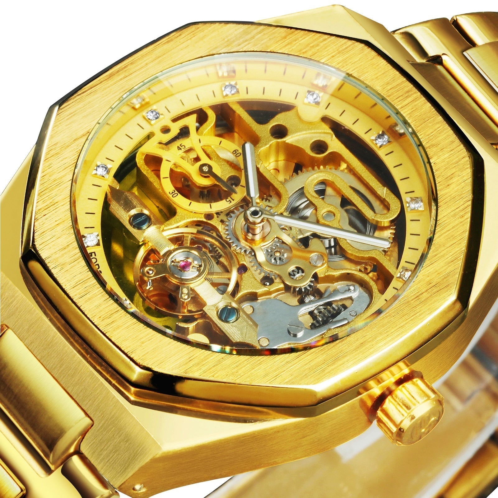 Montre mécanique Royale Skeleton pour hommes