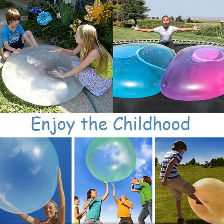 Grande balle de jeu gonflable pour enfants, avec un design flexible et des jeux actifs en plein air