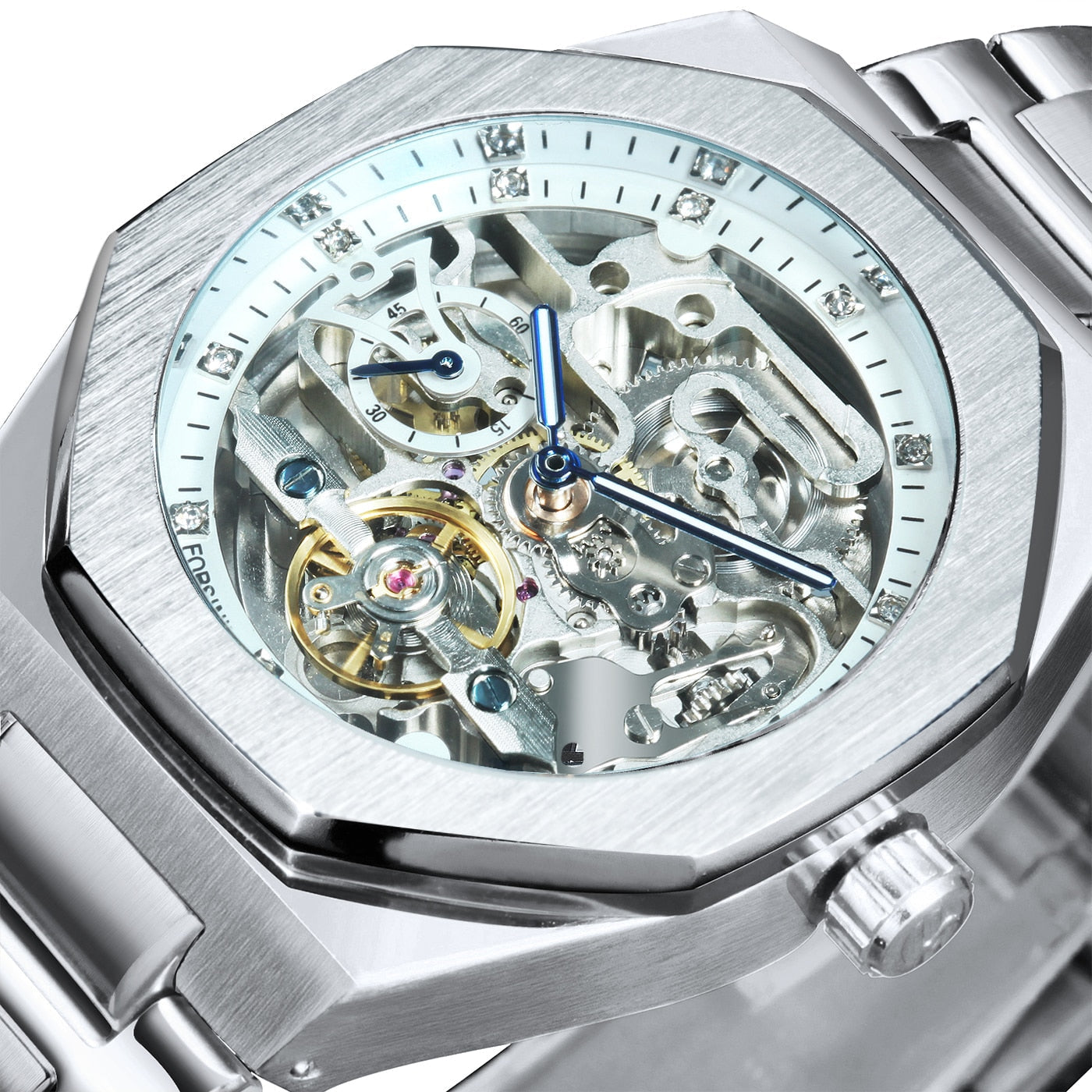 Montre mécanique Royale Skeleton pour hommes