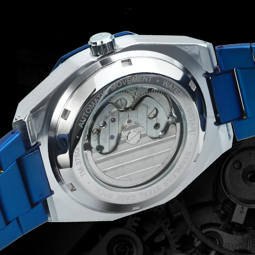 Montre mécanique Royale Skeleton pour hommes