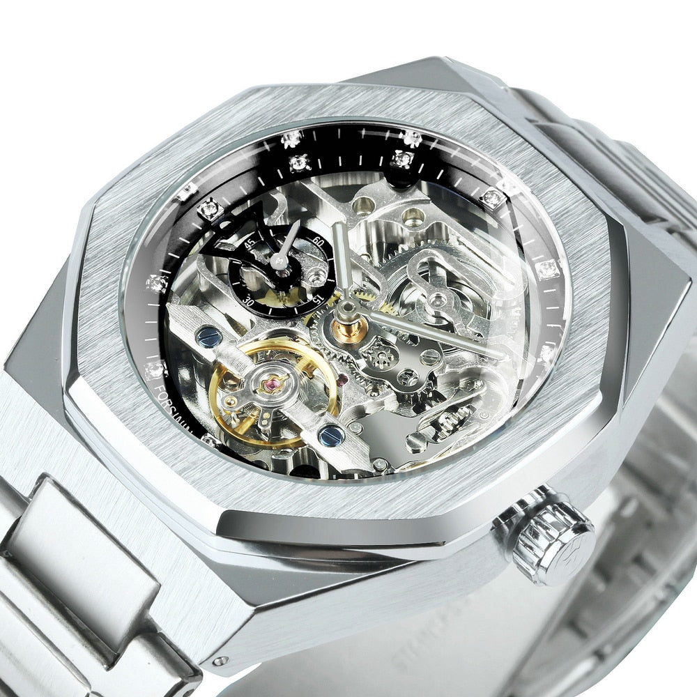 Montre mécanique Royale Skeleton pour hommes