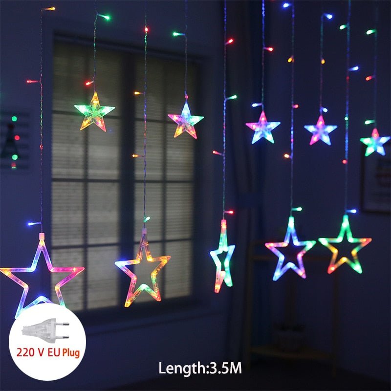 Lumières de chaîne d’étoiles | Chaîne lumineuse féerique LED multicolore