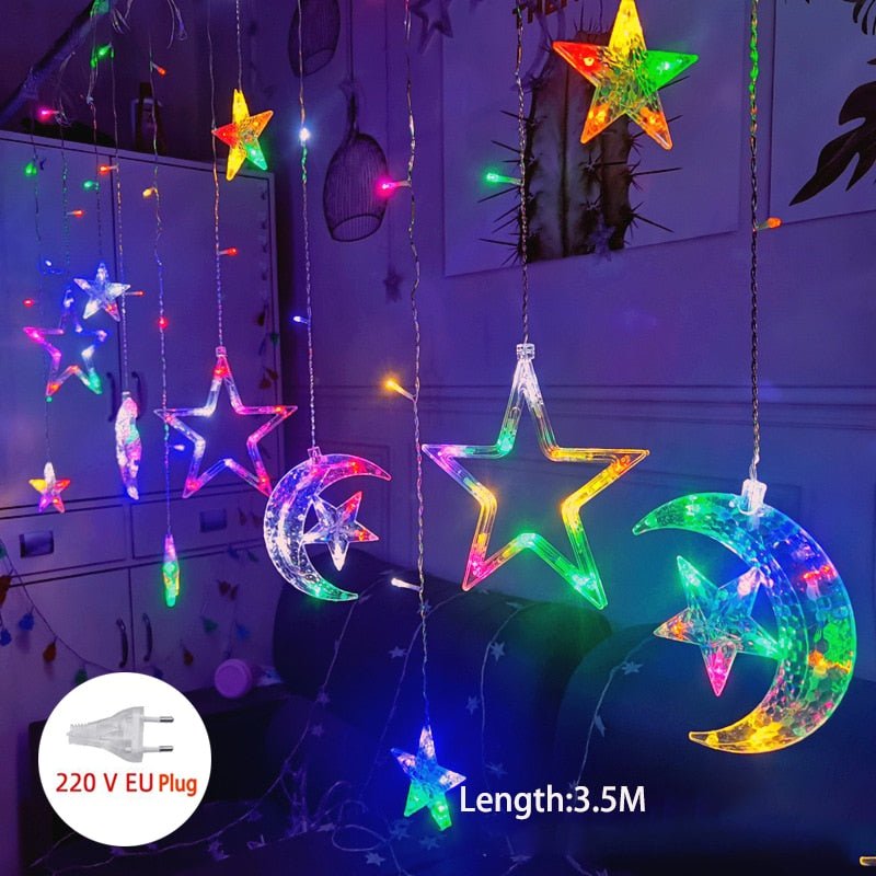 Lumières de chaîne d’étoiles | Chaîne lumineuse féerique LED multicolore
