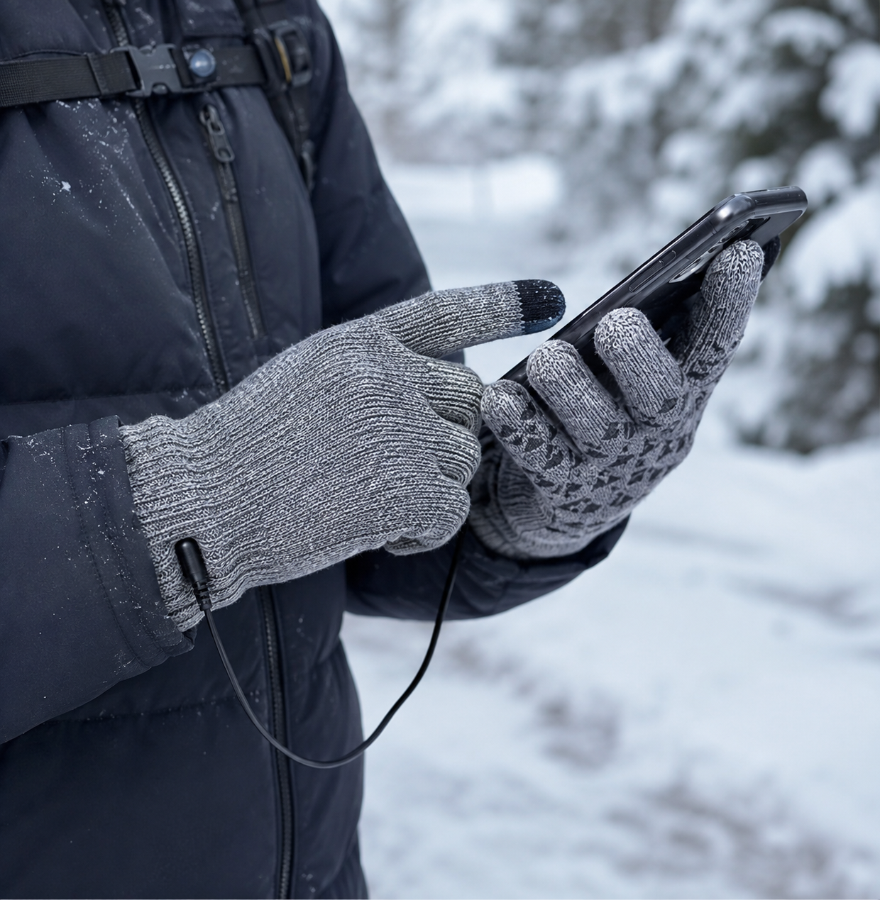 Gants chauffants pour femmes, gants de moto chauffants avec doigts à écran tactile, gants chauffants antidérapants pour le ski