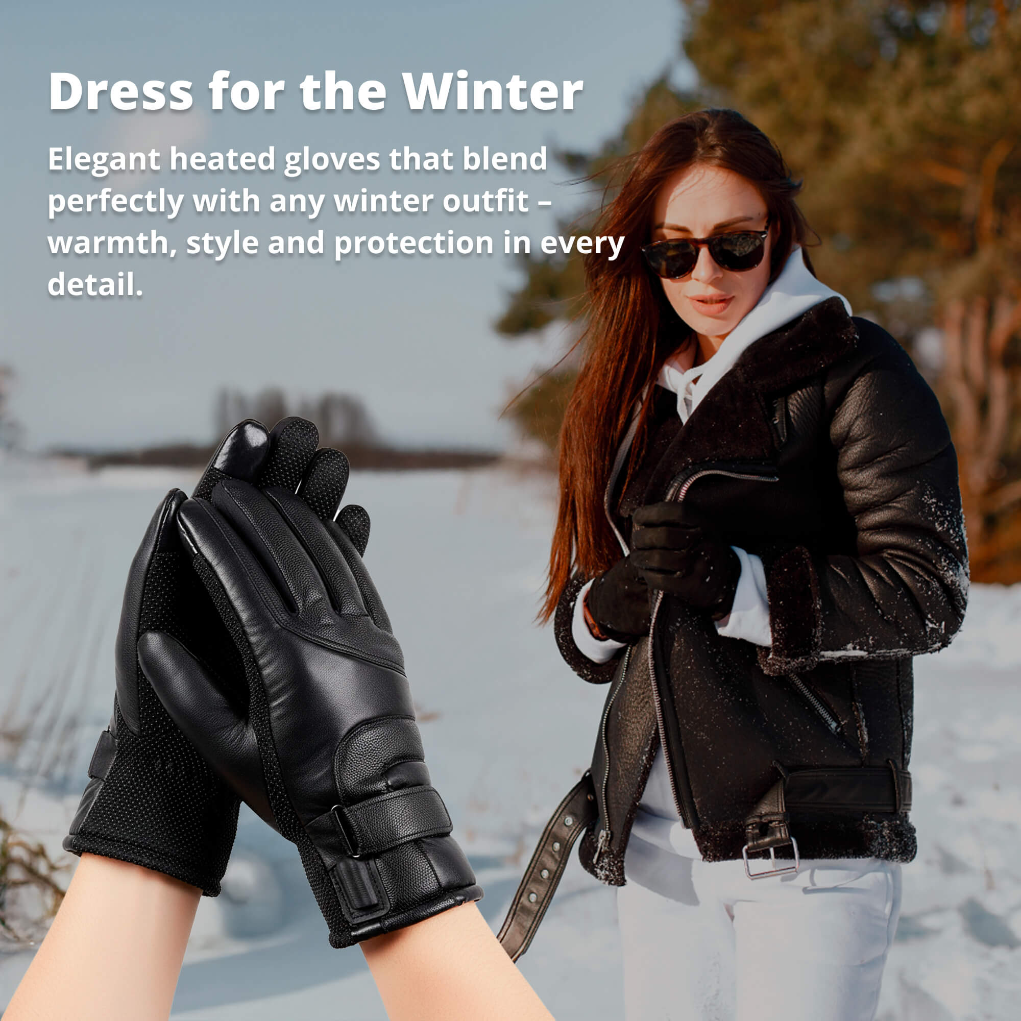 Gants chauffants pour femmes — Gants d'hiver hydrofuges thermiques avec écran tactile — Conception USB rechargeable | Sansotis