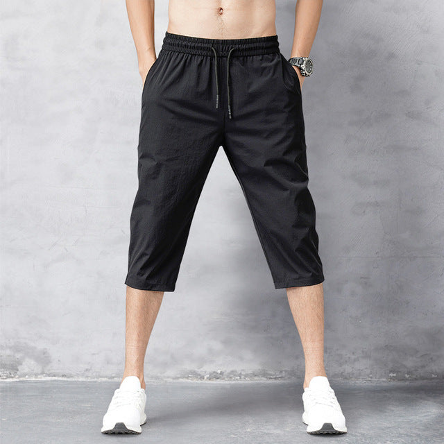 Shorts d'été légers pour homme à ceinture élastique et tissu à séchage rapide