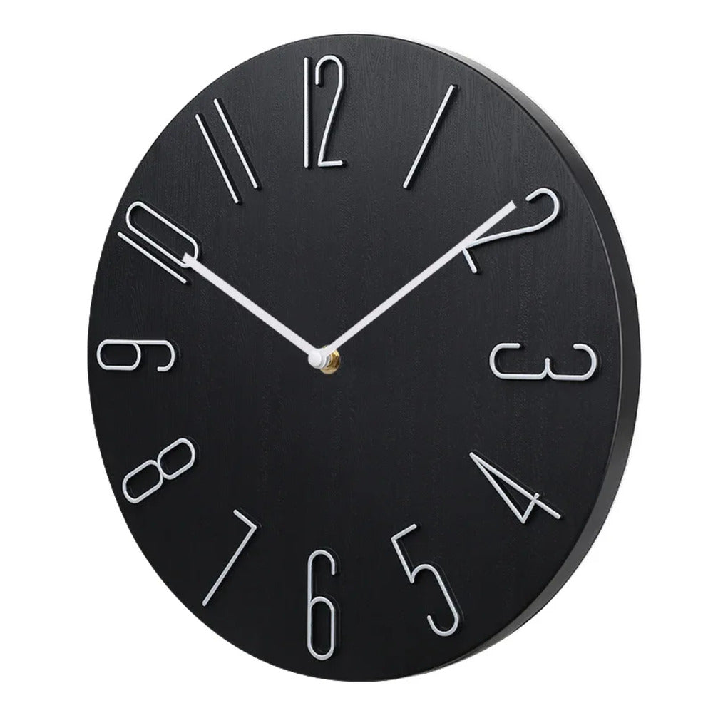 Mur moderne au design minimaliste – silencieux avec mouvement à quartz discret