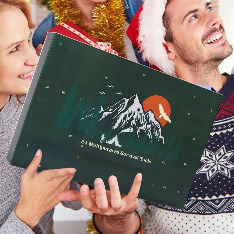 GearTide - Kit de survie pour calendrier de l'Avent, cadeau de Noël