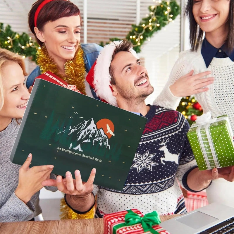 GearTide - Kit de survie pour calendrier de l'Avent, cadeau de Noël