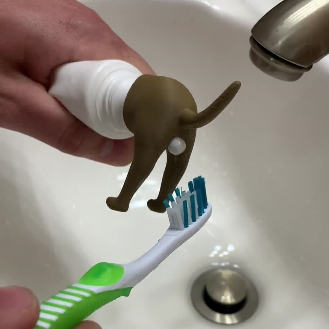 Porte-brosses à dents chien amusant | Lot de 2 pièces