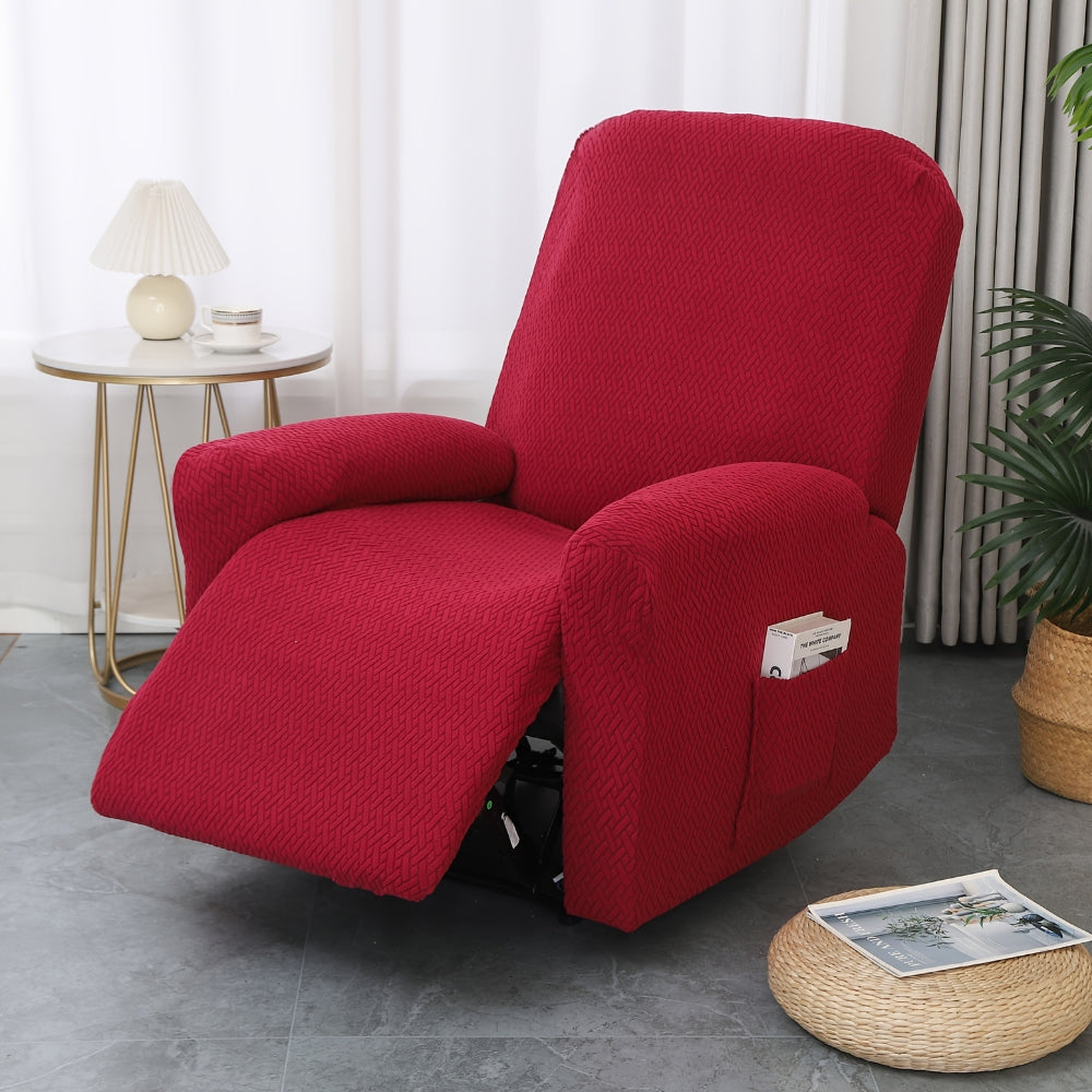 Housse de fauteuil inclinable ajustée avec poche latérale intégrée
