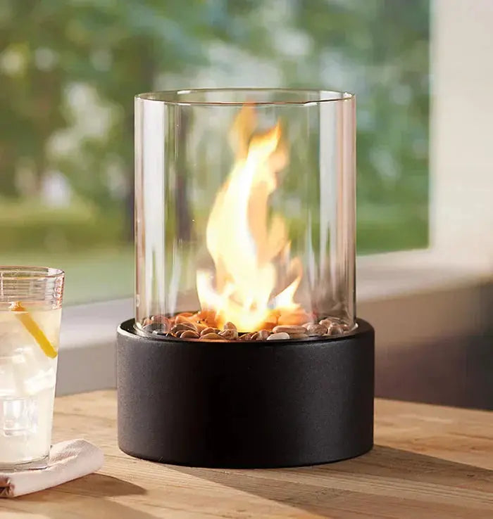 Lanterne Cheminée de Table | Flamme Visible
