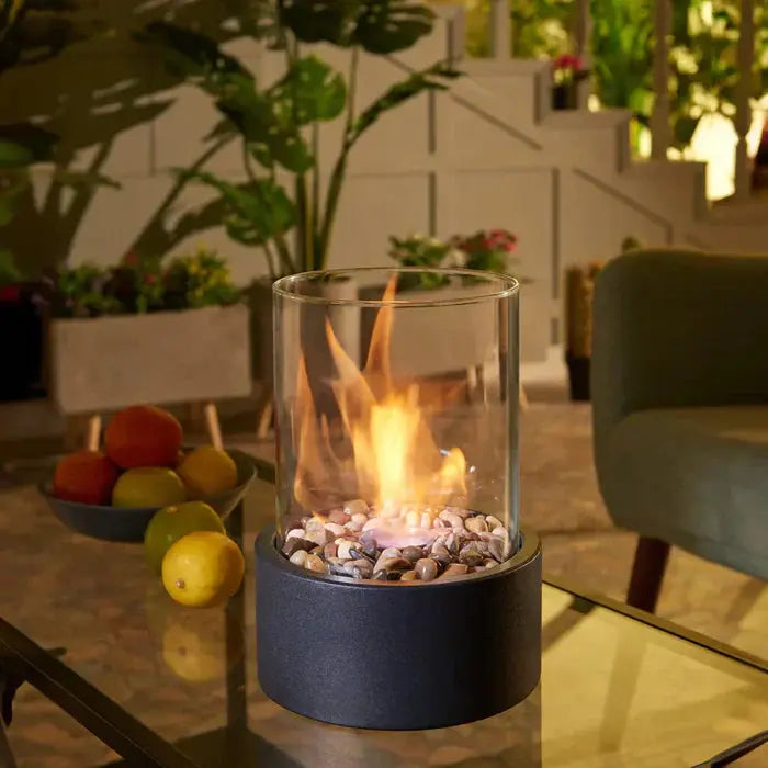Lanterne Cheminée de Table | Flamme Visible