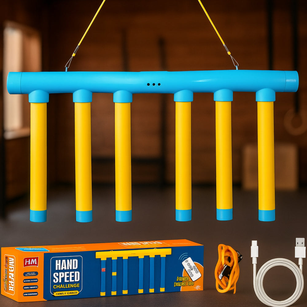 Jeu de réflexe pour enfants avec bâtons tombants